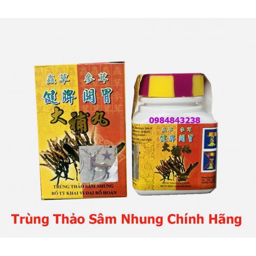 Tăng Cân Trùng thảo sâm nhung bổ tỳ khai vị đại bổ hoàn